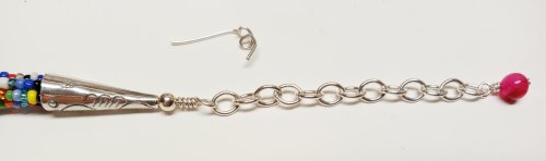 Judy Larson's Summer Fun Necklace - , Beading, Loops, Wire Loop, Wrapped Wire Loop, Beads,  finish by wrapping the wire loop.